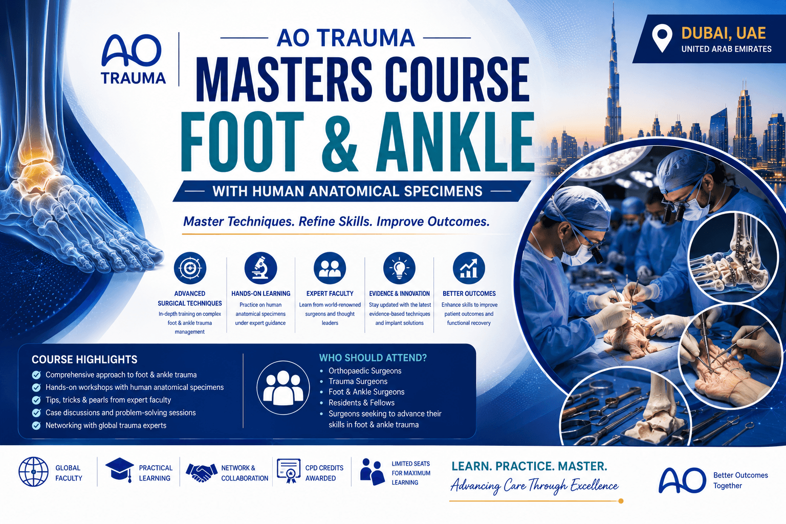 AO Trauma Masters Course—Foot & Ankle with Human Anatomical Specimens
