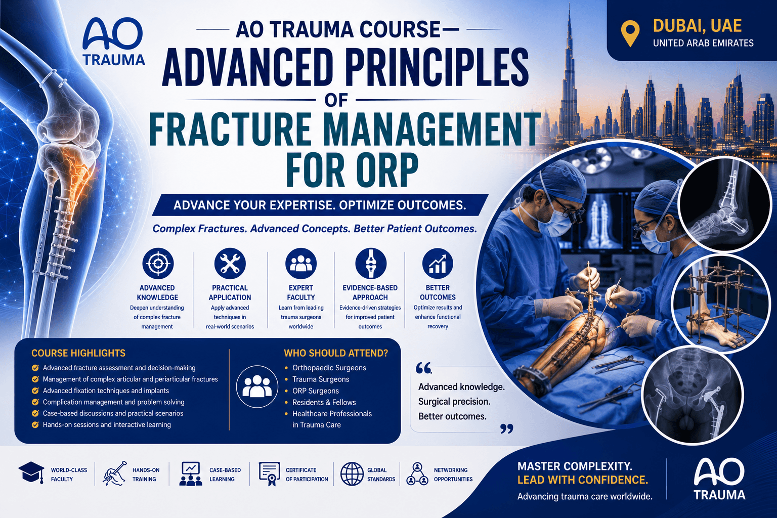 AO Trauma Course - Advanced Principles of Fracture Management for ORP