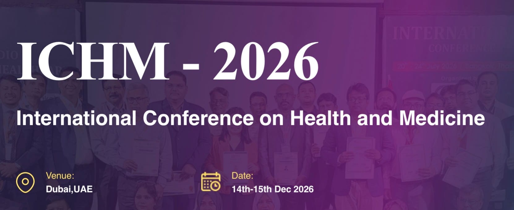 International Conference on Health and Medicine (ICHM - 2026)