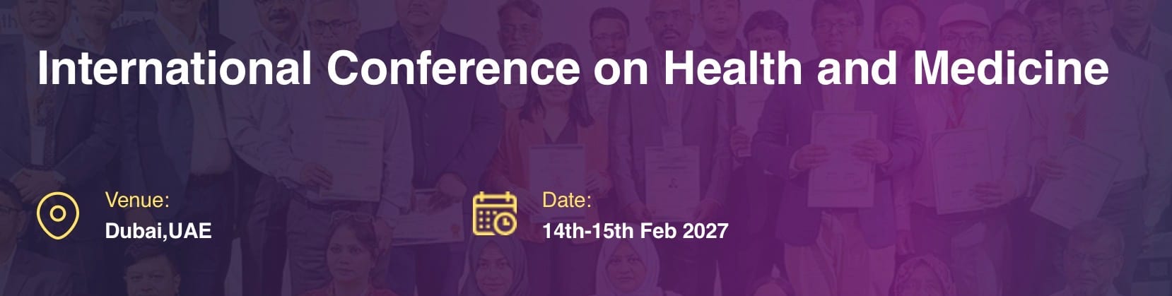 International Conference on Health and Medicine (ICHM - 2027)