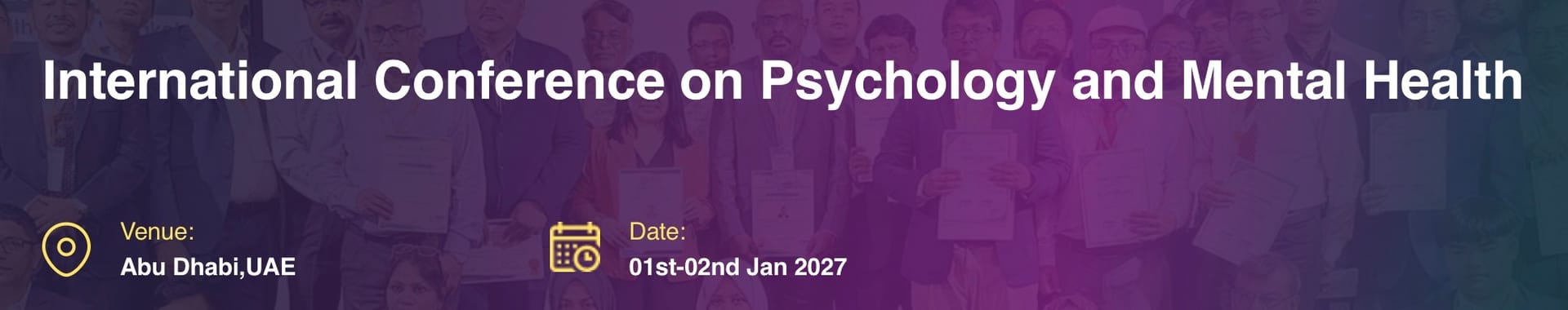 International Conference on Psychology and Mental Health (ICPMH - 2027)