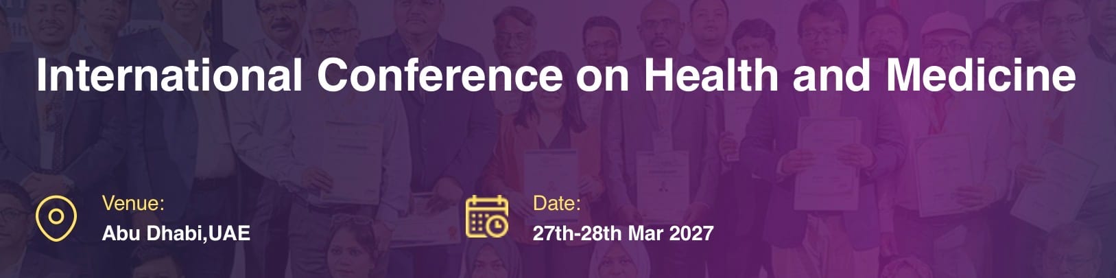 International Conference on Health and Medicine (ICHM - 2027)