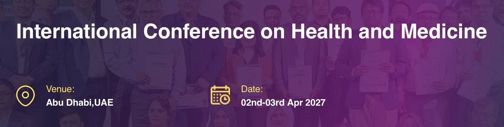 International Conference on Health and Medicine (ICHM - 2027)