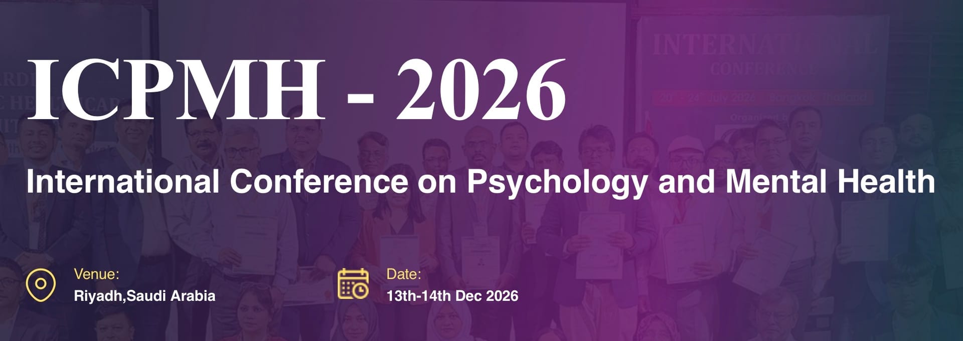 International Conference on Psychology and Mental Health (ICPMH - 2026)