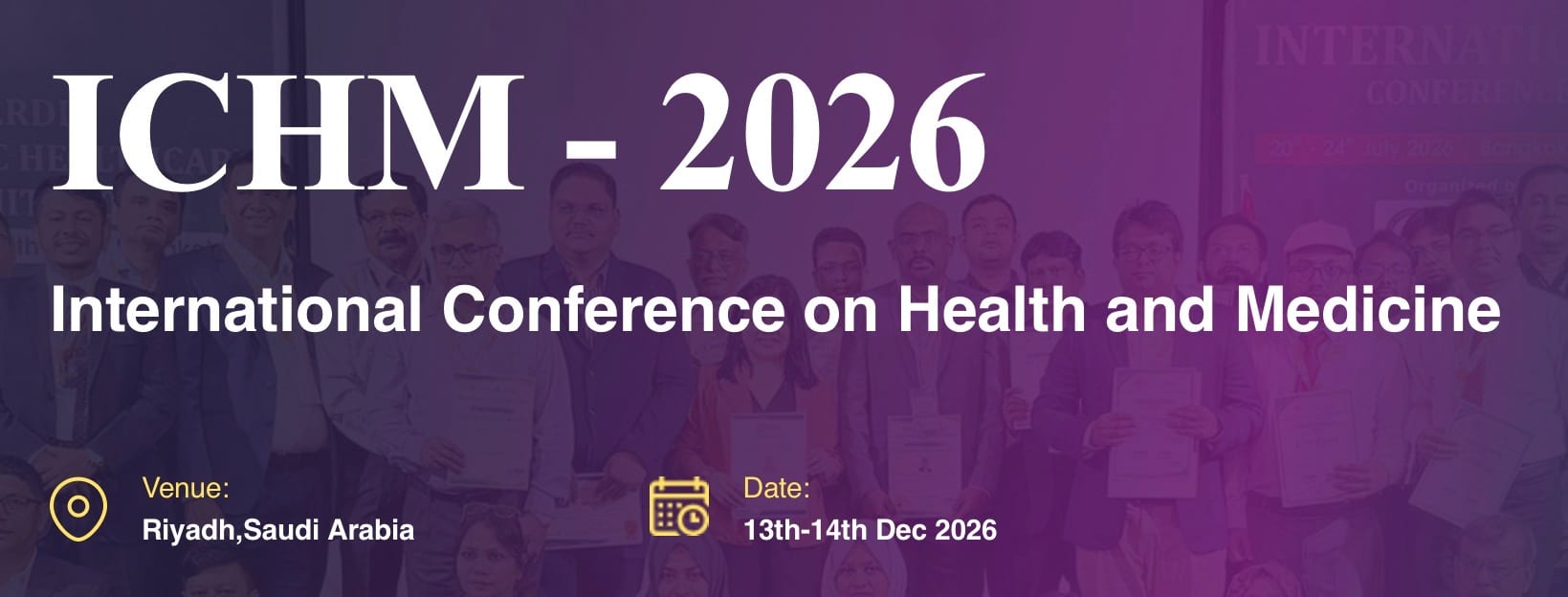International Conference on Health and Medicine (ICHM - 2026)