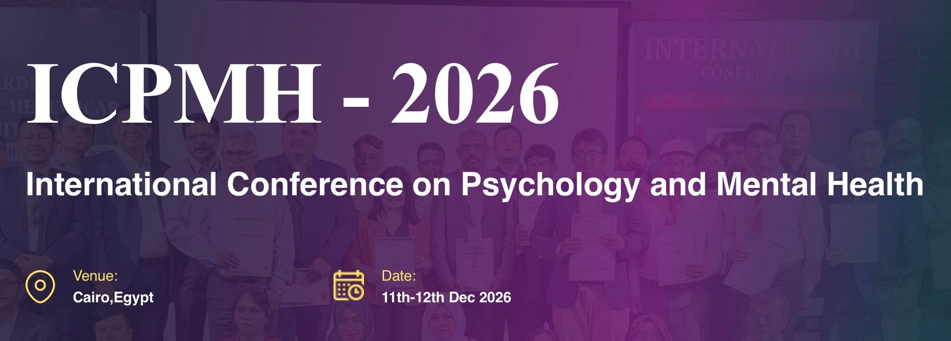 International Conference on Psychology and Mental Health (ICPMH - 2026)