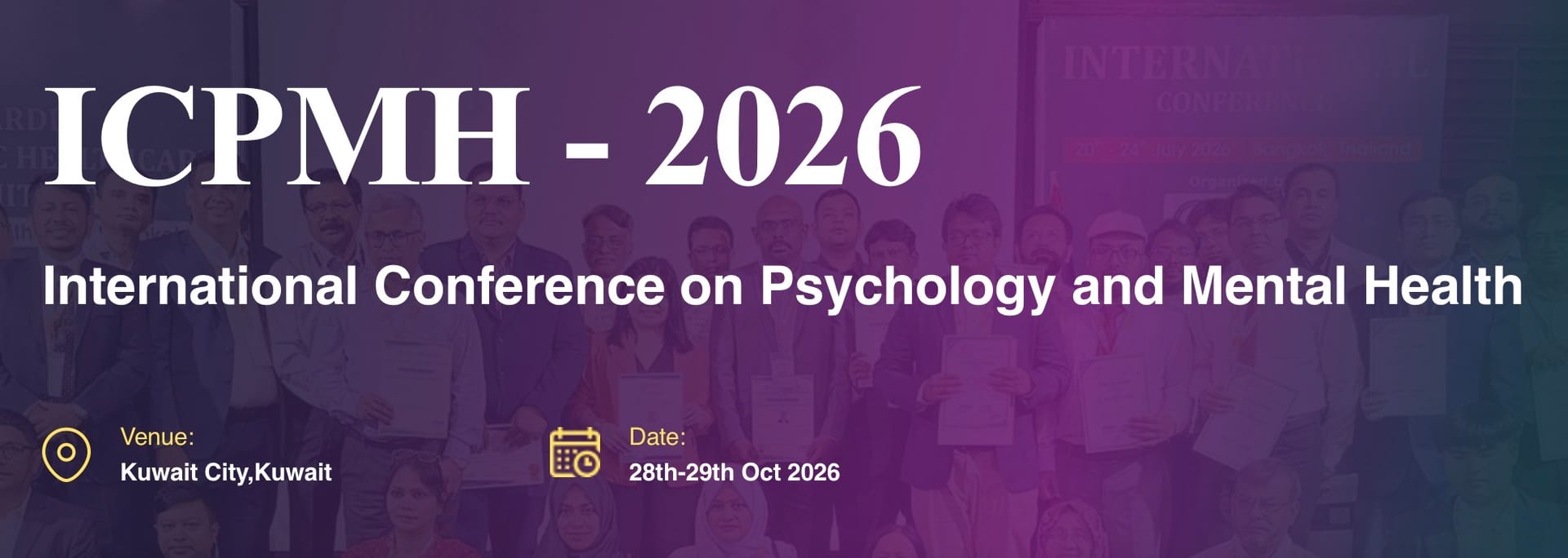International Conference on Psychology and Mental Health (ICPMH - 2026)