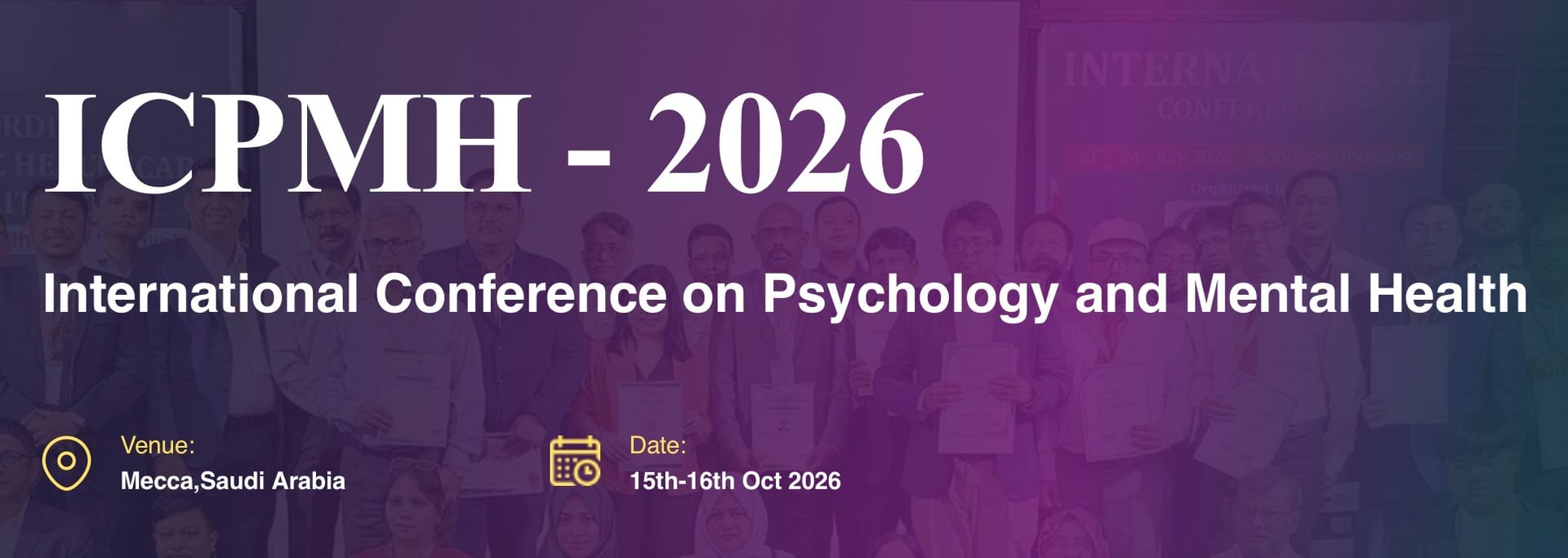 International Conference on Psychology and Mental Health (ICPMH - 2026)