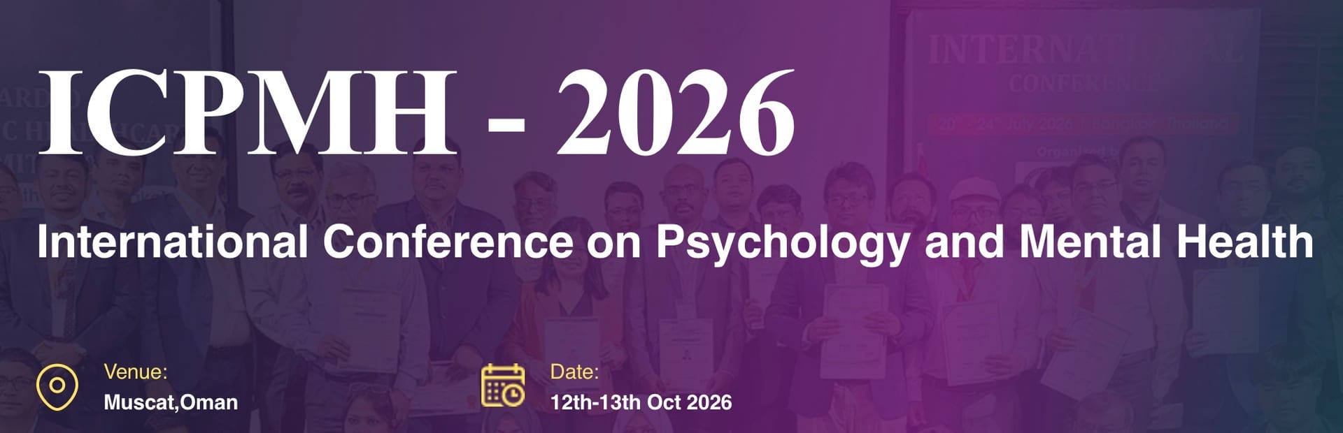 International Conference on Psychology and Mental Health (ICPMH - 2026)