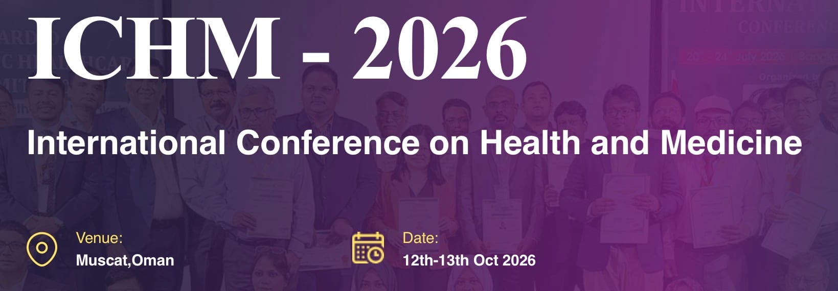 International Conference on Health and Medicine (ICHM - 2026)
