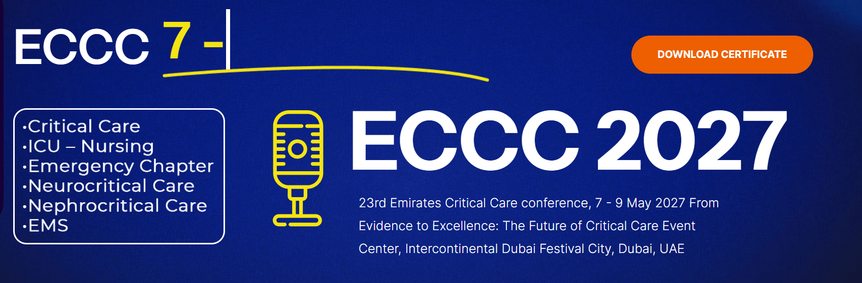23rd Emirates Critical Care Conference (ECCC 2027)
