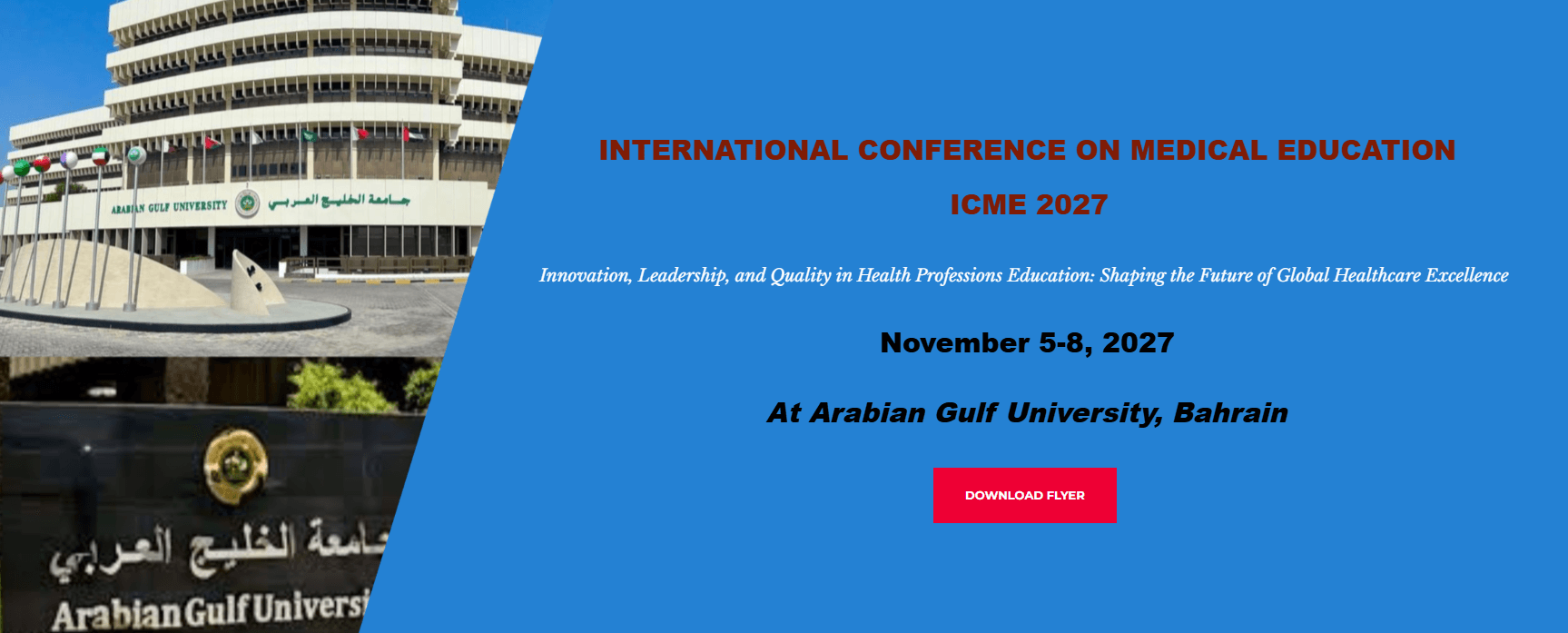 ICME 2027:  International Conference on Medical Education